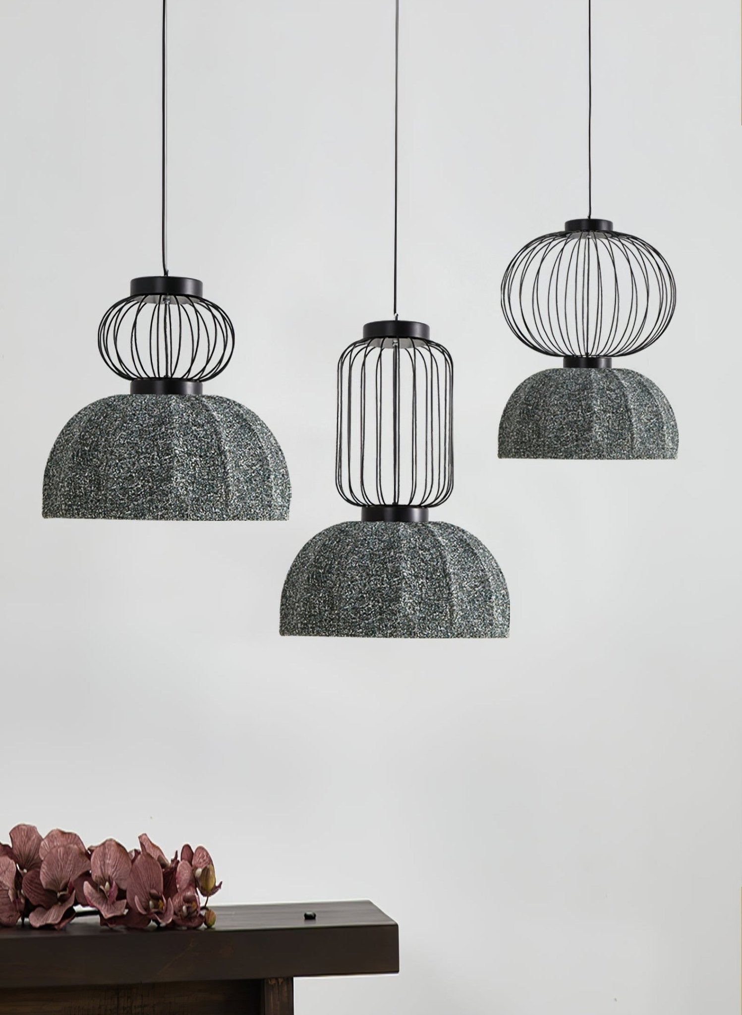 Forge Industrial Fabric Pendant Lamp
