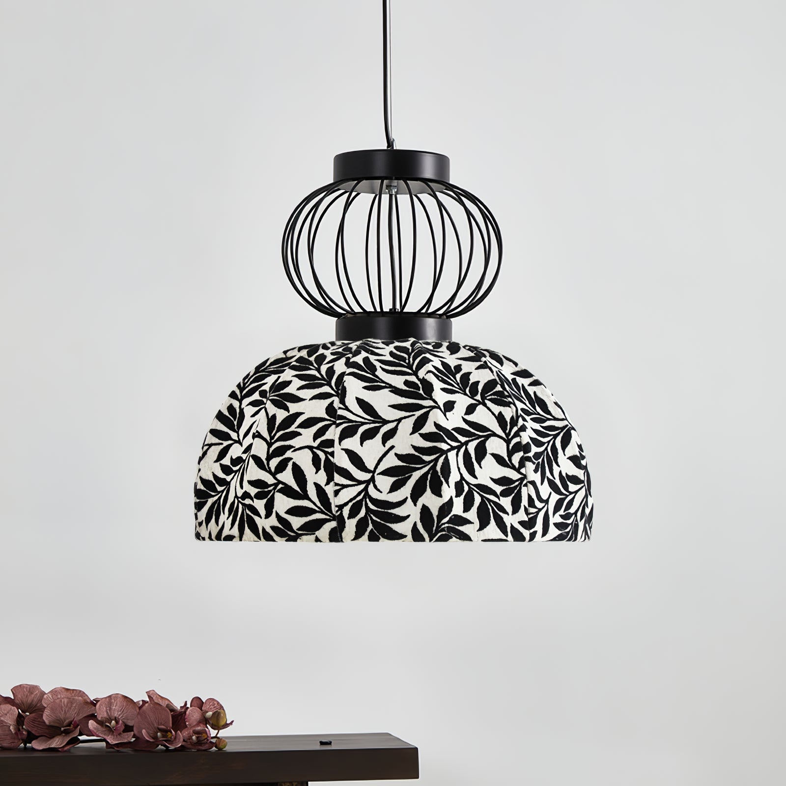 Forge Industrial Fabric Pendant Lamp