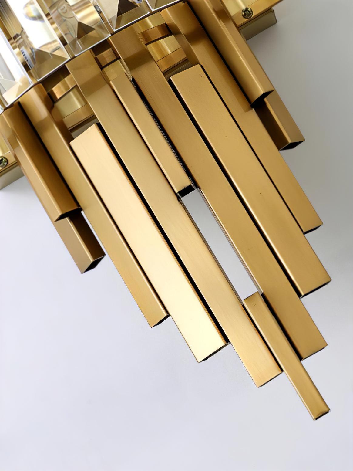 Voveliel Postmodern Luxury Crystal Glass Wall Lamp - Neutral Decor