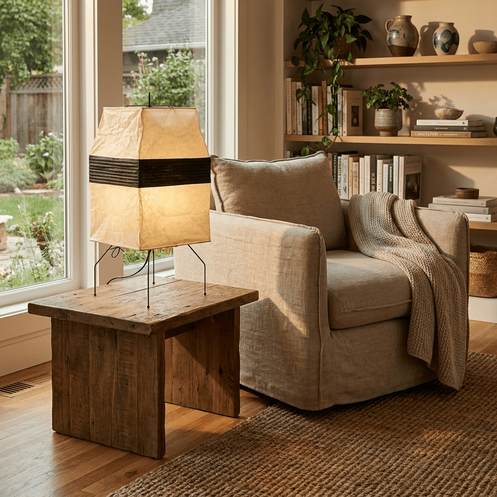 Piaiveria Paper Shade Table & Floor Lamp