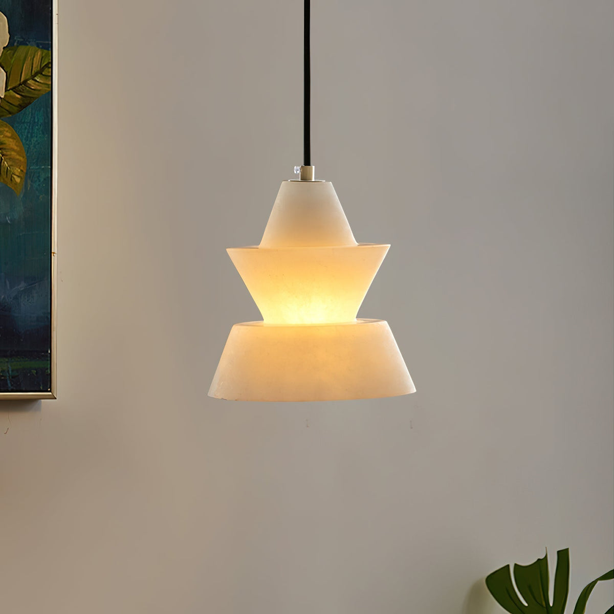 Evo Alabaster Pendant Light