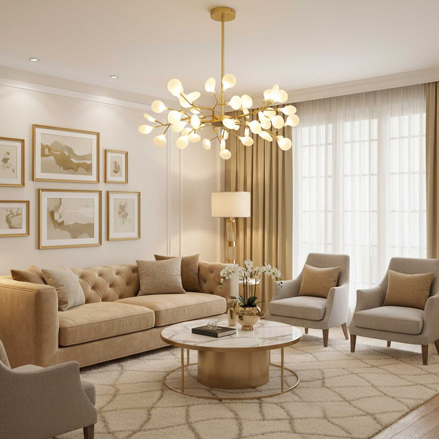 Aureview Firefly Sputnik Chandelier
