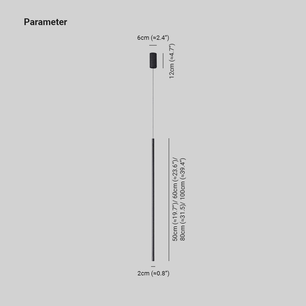 Arisha Minimalist Linear Acrylic Pendant Light