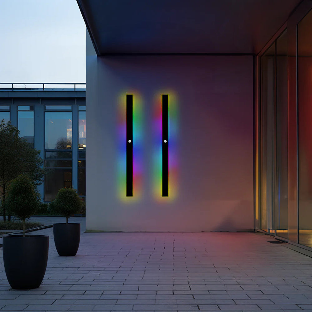 Arisha Ripple Minimalist Linear LED Outdoor Wall Lamp Garden Corridor Balcony