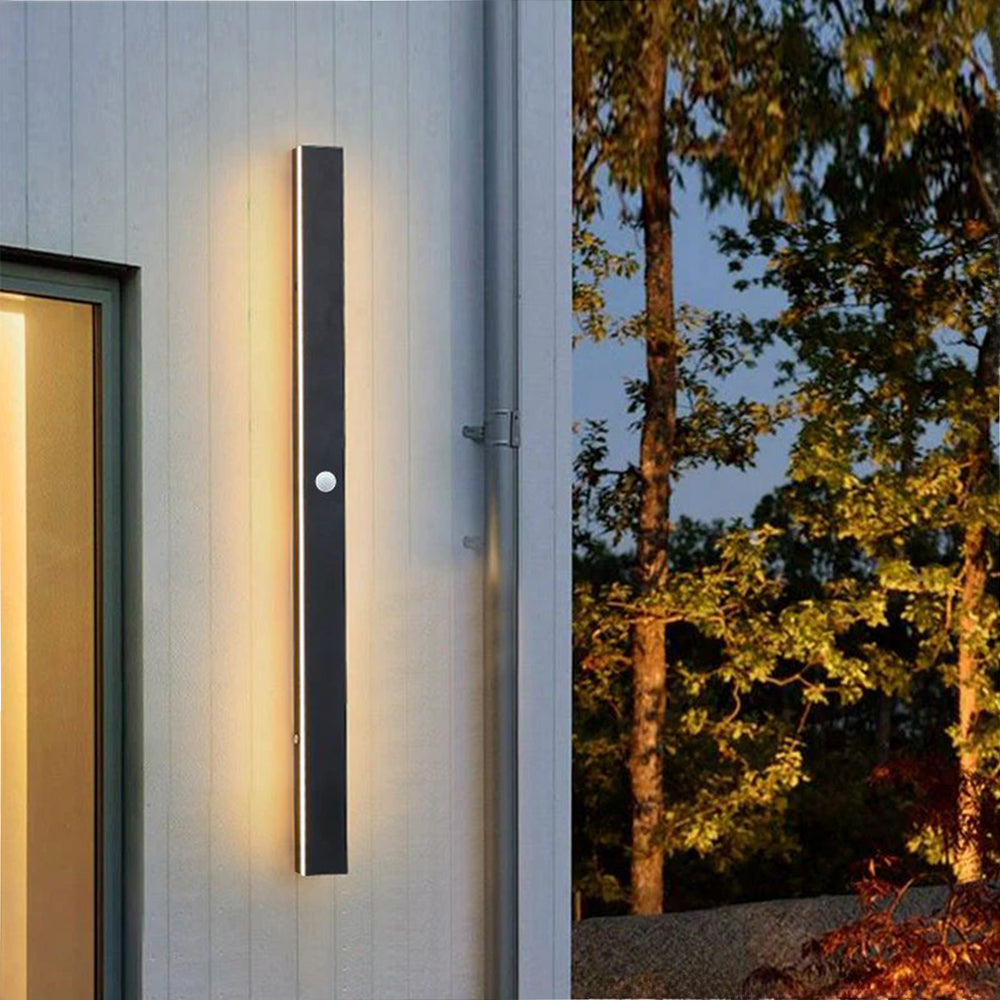 Arisha Ripple Minimalist Linear LED Outdoor Wall Lamp Garden Corridor Balcony