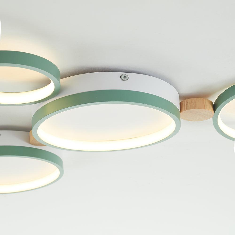 Arisha Round Flush Mount Ceiling Light Bedroom