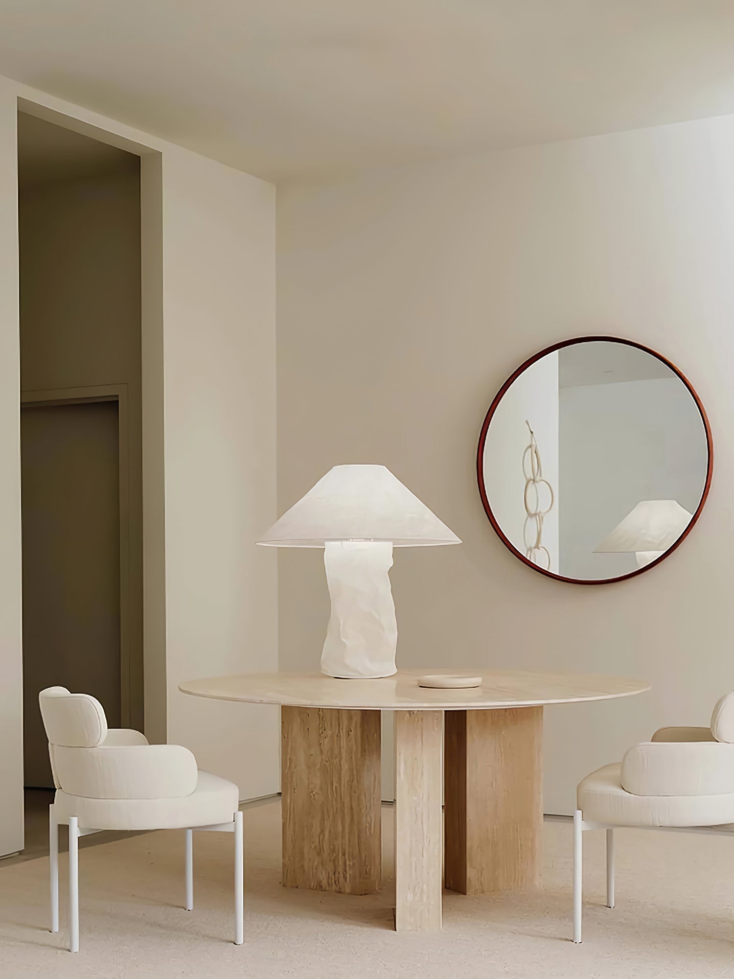 Aerius Paper Artistic Table Lamp - Neutral Decor