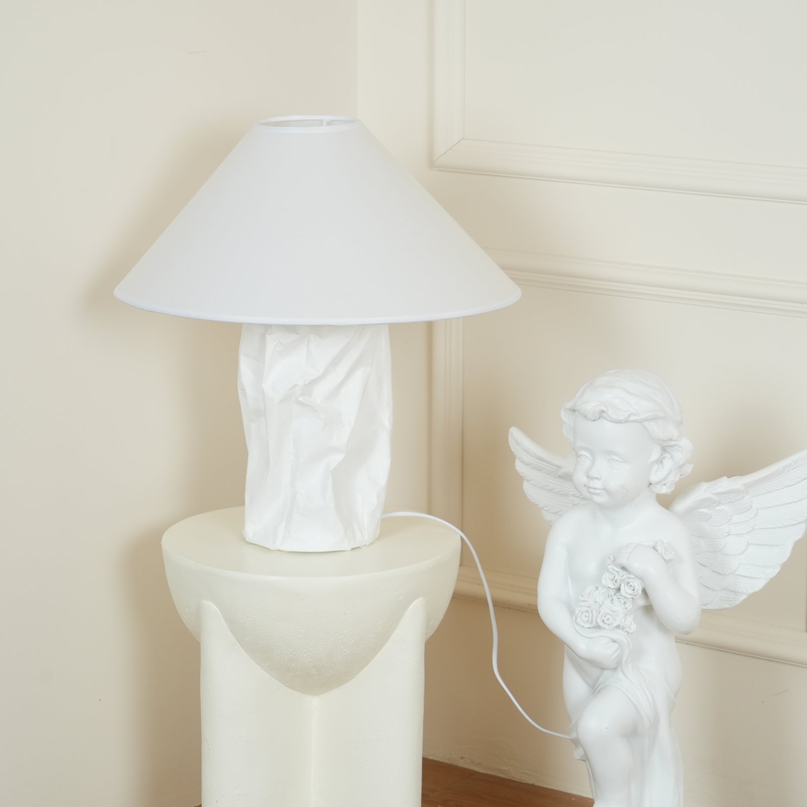 Aerius Paper Artistic Table Lamp - Neutral Decor