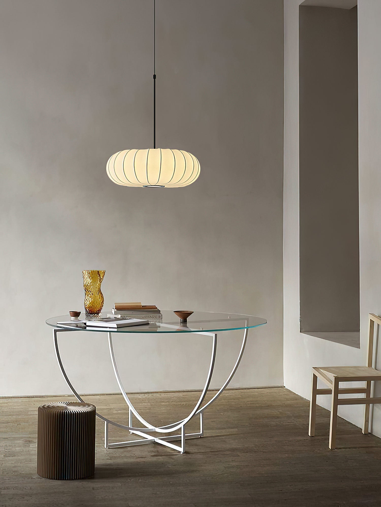 Caedwyn Lantern Silk Pendant Lamp