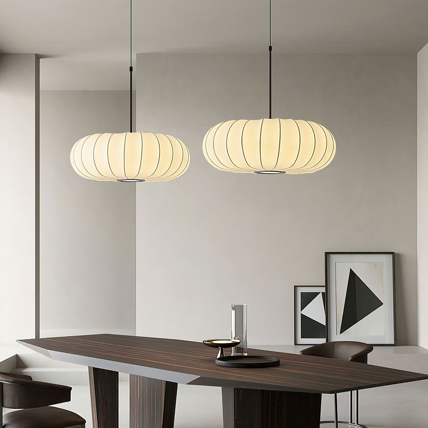 Caedwyn Lantern Silk Pendant Lamp