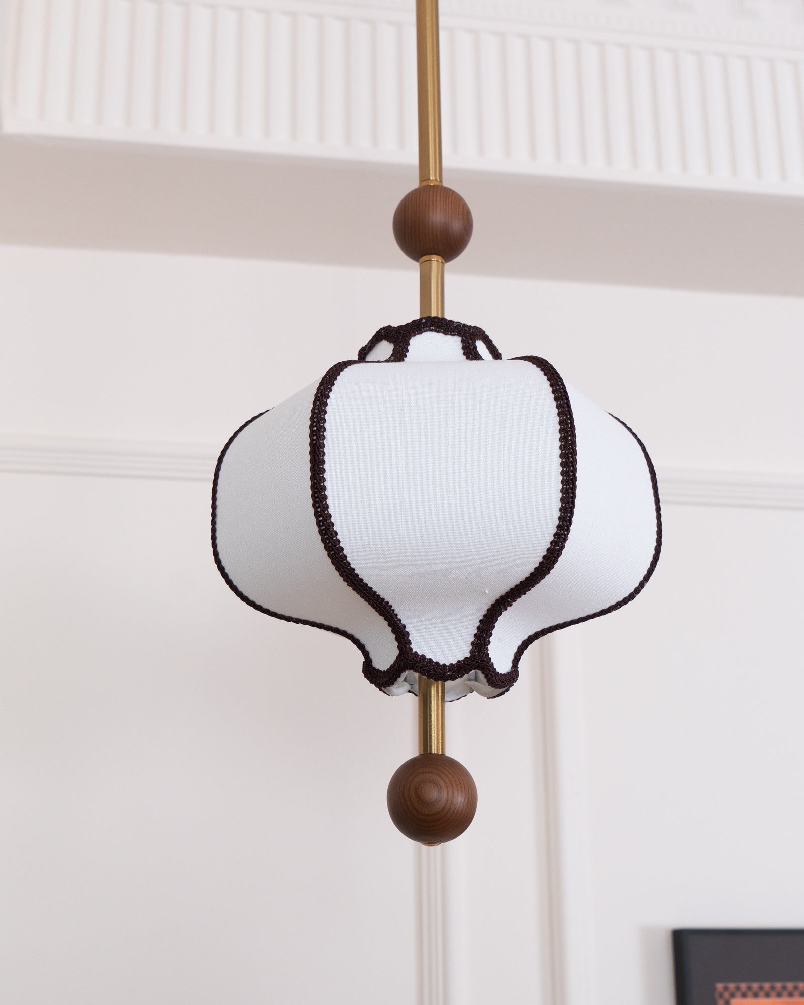 Miralielle Pendant Light Lantern Fabric for Living Room