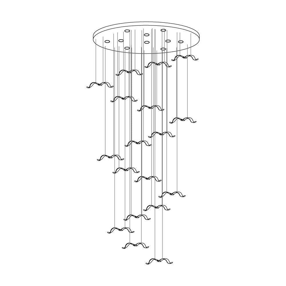 Faelis Luxury Large Seagull Glass Chandelier