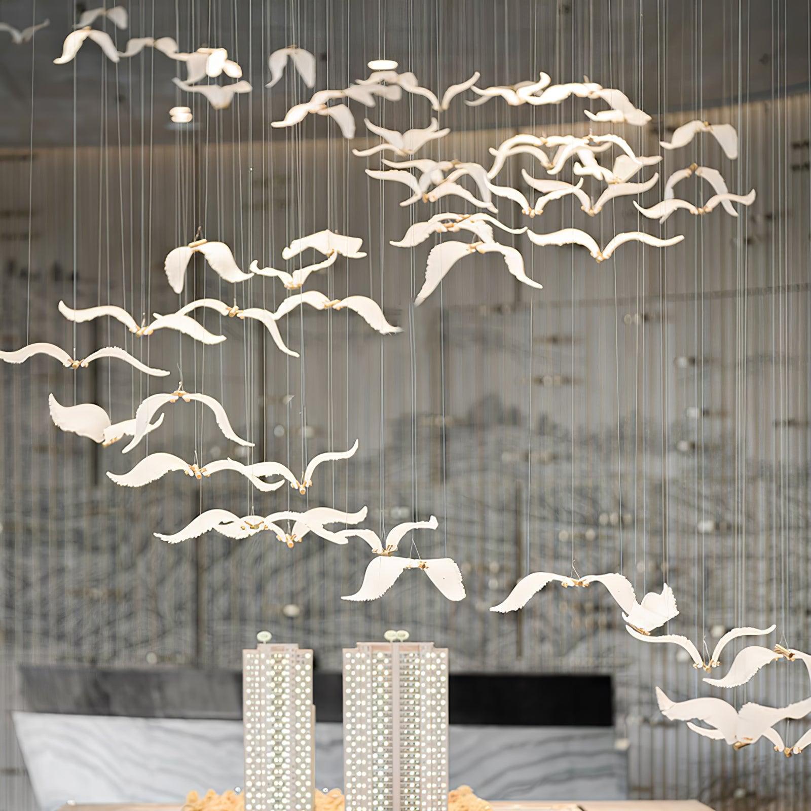 Faelis Luxury Large Seagull Glass Chandelier