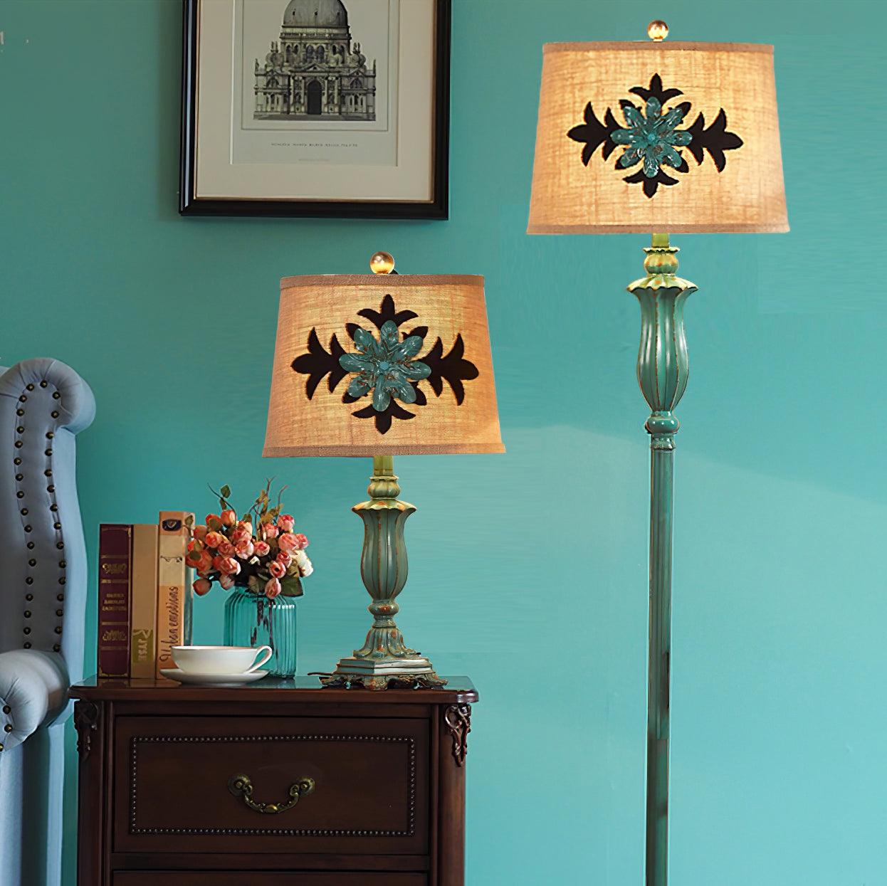 Xild Resin Fabric Table Lamp
