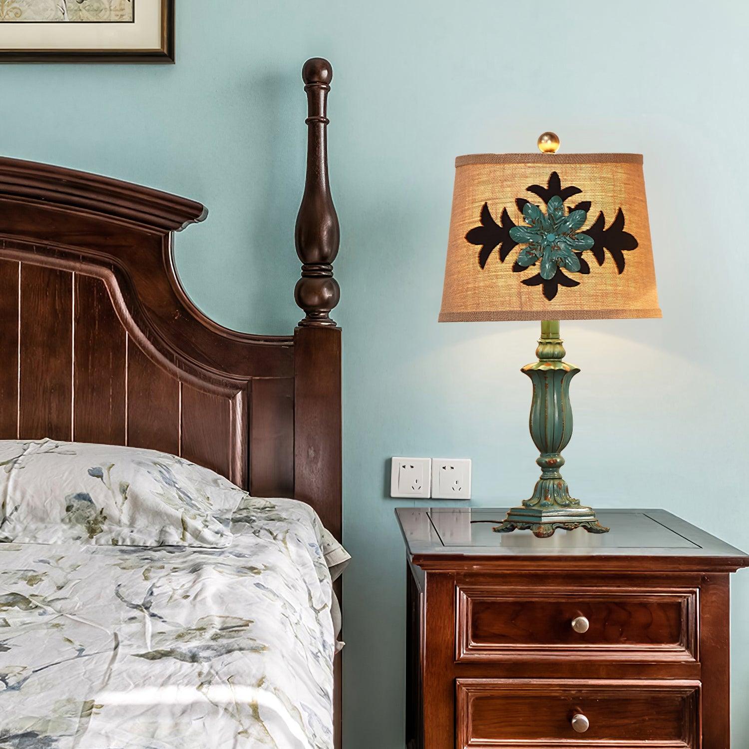 Xild Resin Fabric Table Lamp