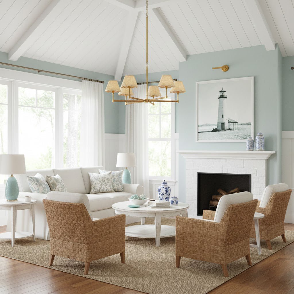 Beaumere Rattan Chandelier