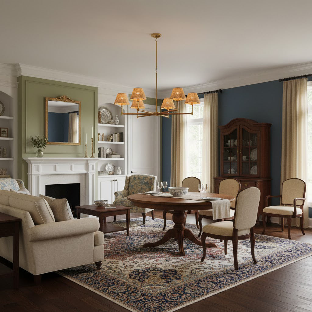 Beaumere Rattan Chandelier