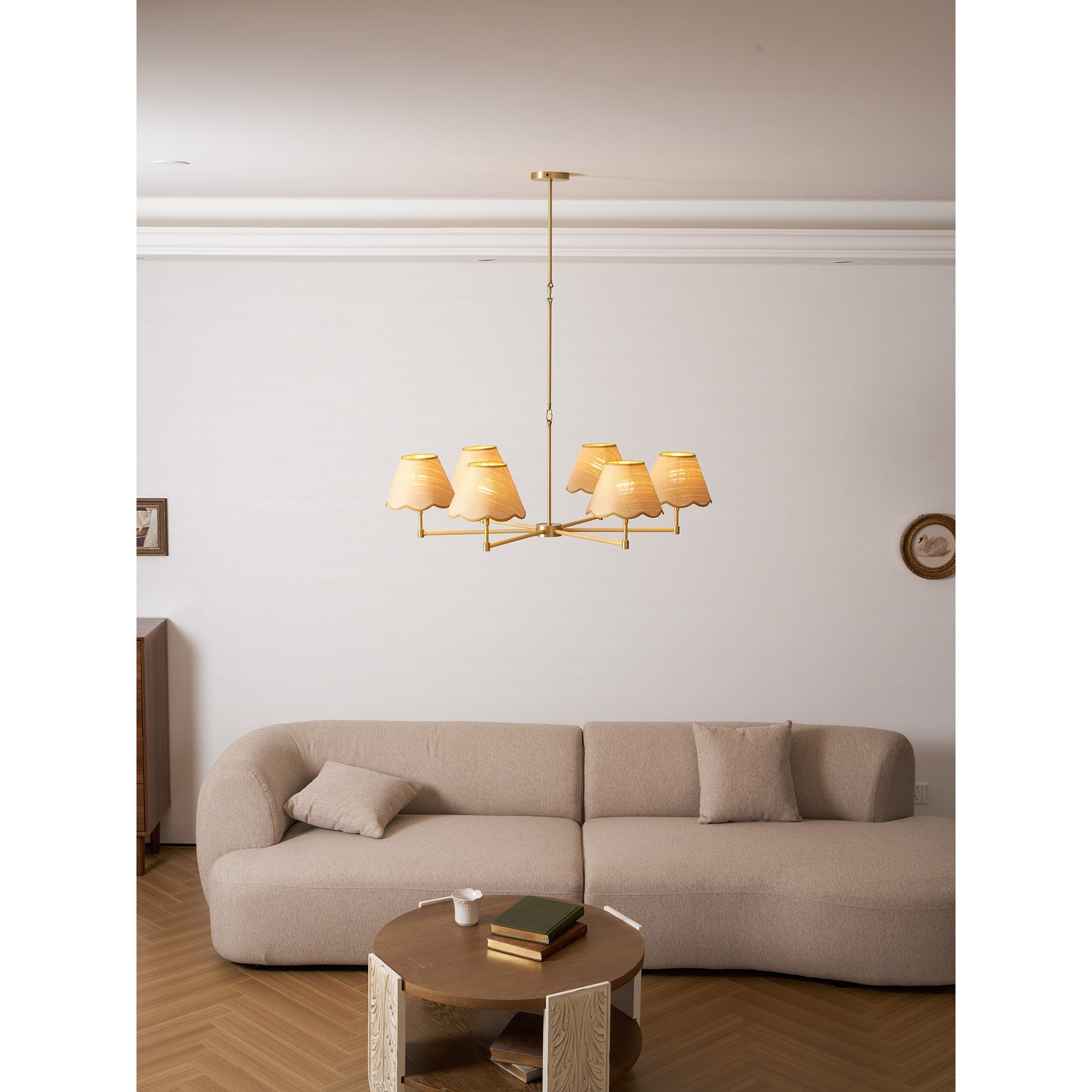 Beaumere Rattan Chandelier