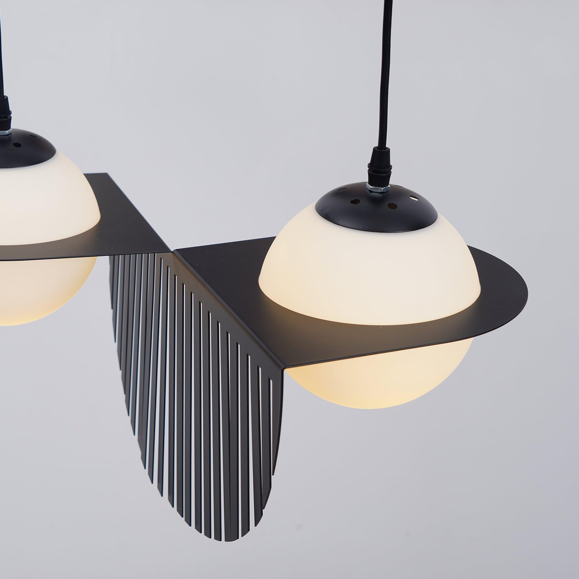 Valentina Black Glass Pendant Lamp