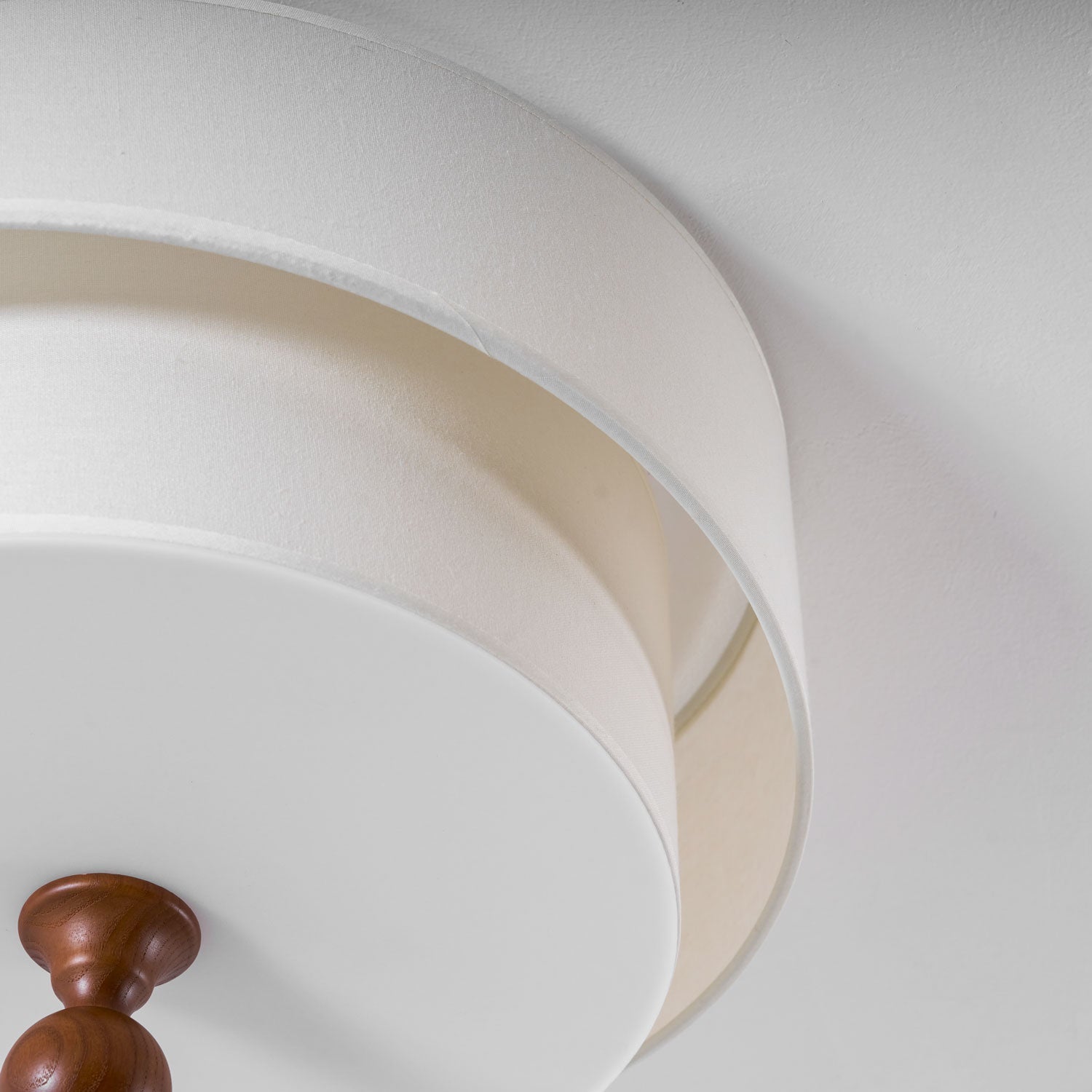 Serelira Dovemont Layered Fabric Ceiling Light