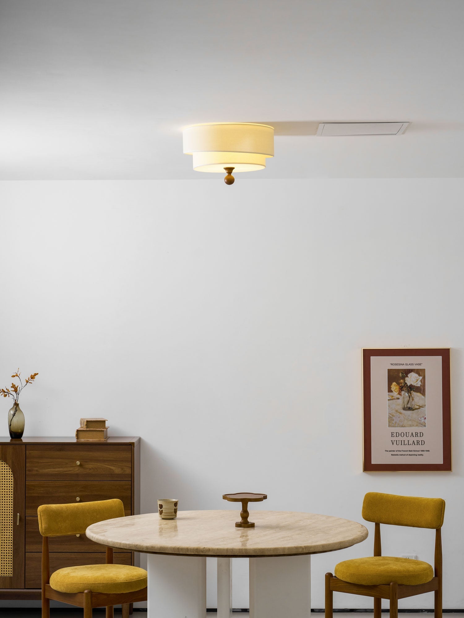 Serelira Dovemont Layered Fabric Ceiling Light