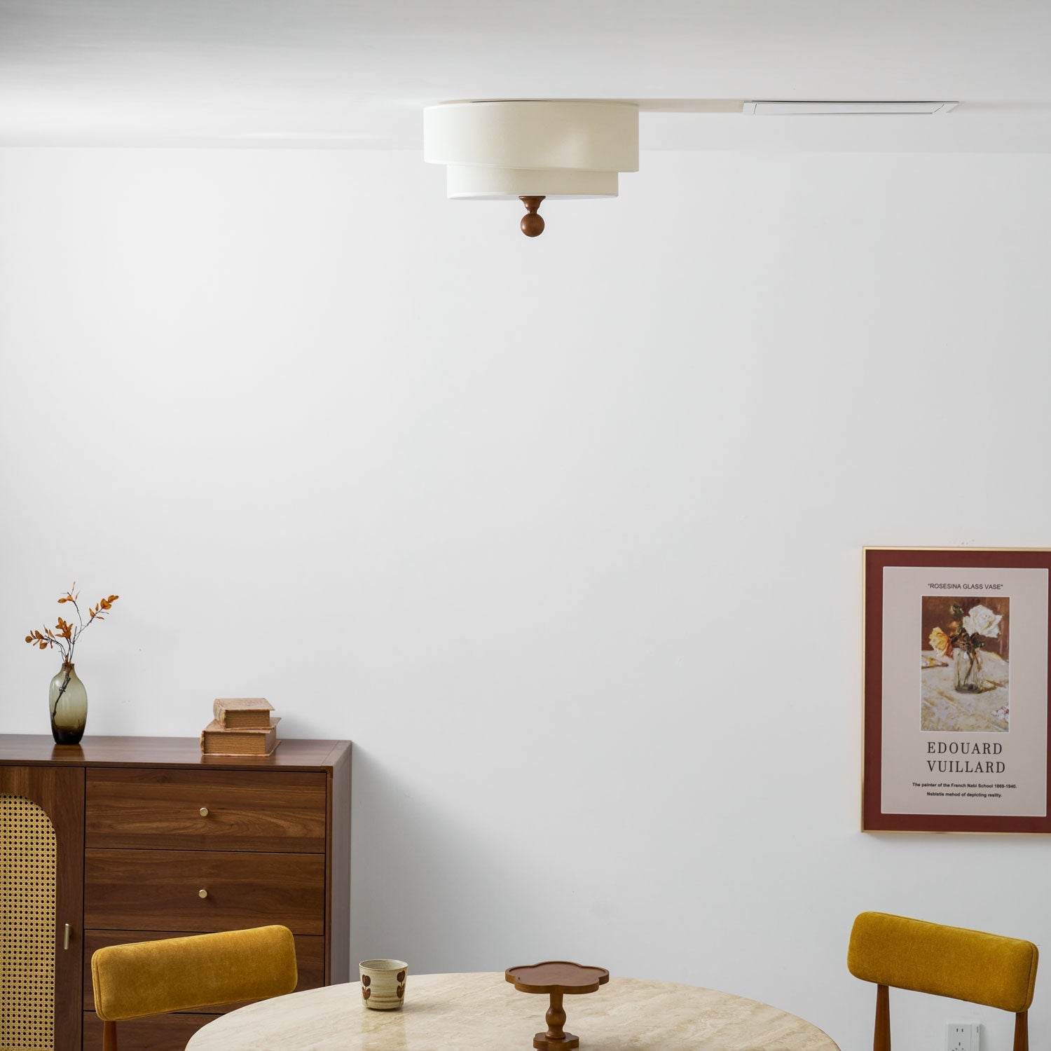 Serelira Dovemont Layered Fabric Ceiling Light