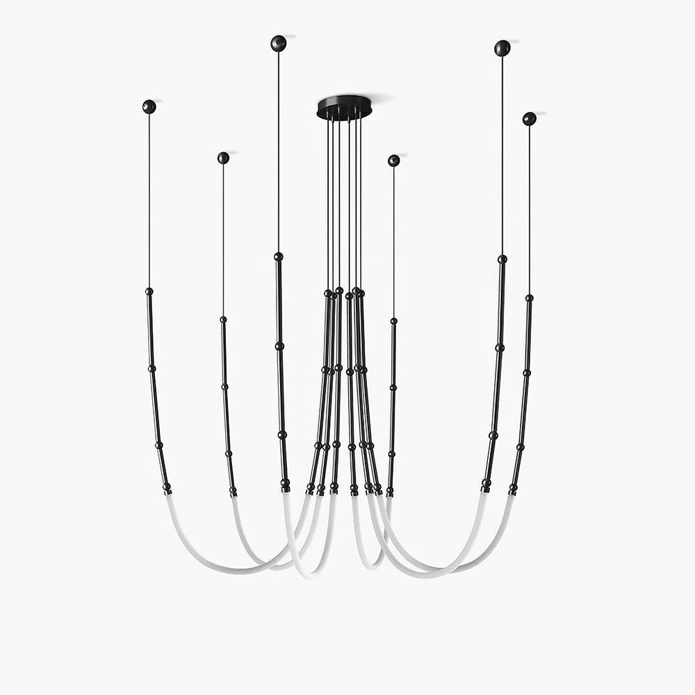 Rio Chandelier Leda LED Flexible Modern Sculptural