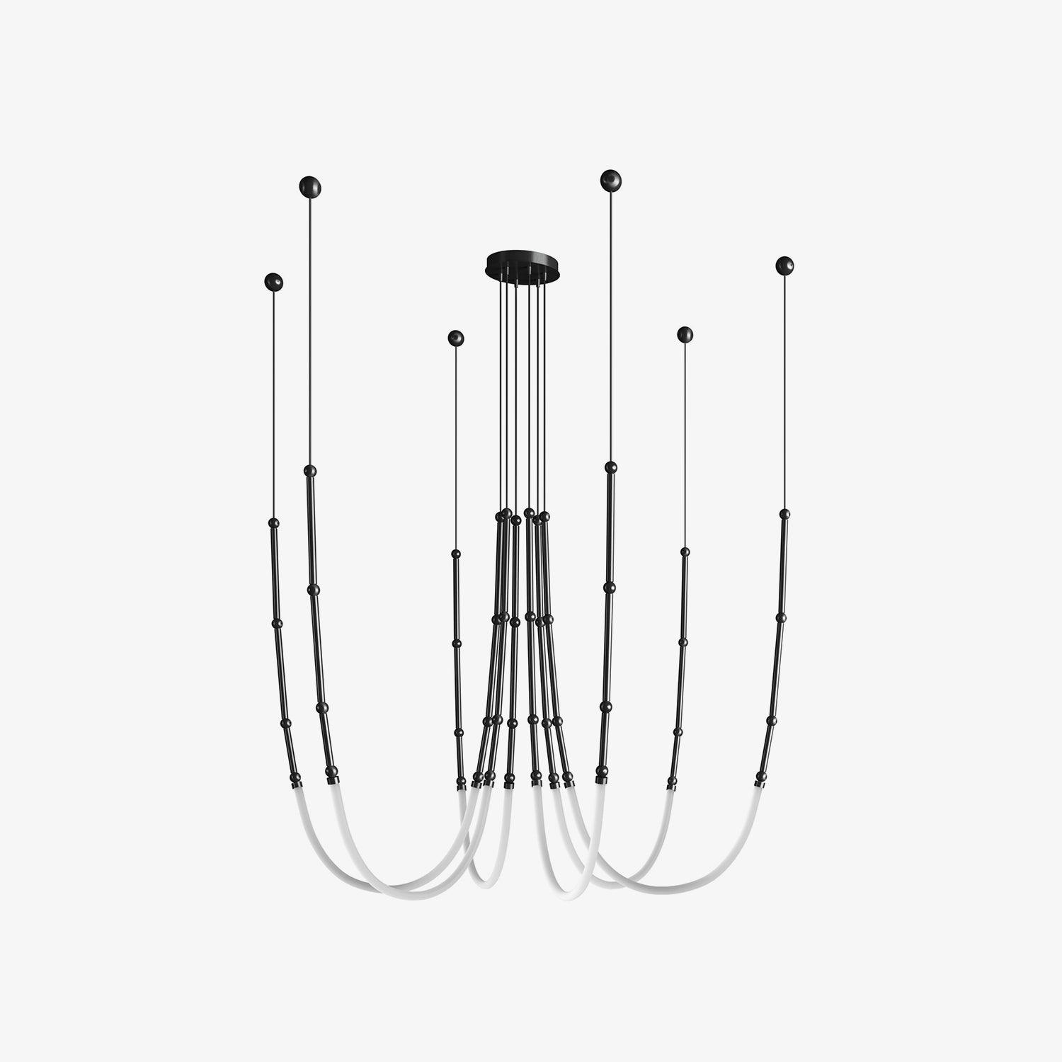 Rio Chandelier Leda LED Flexible Modern Sculptural