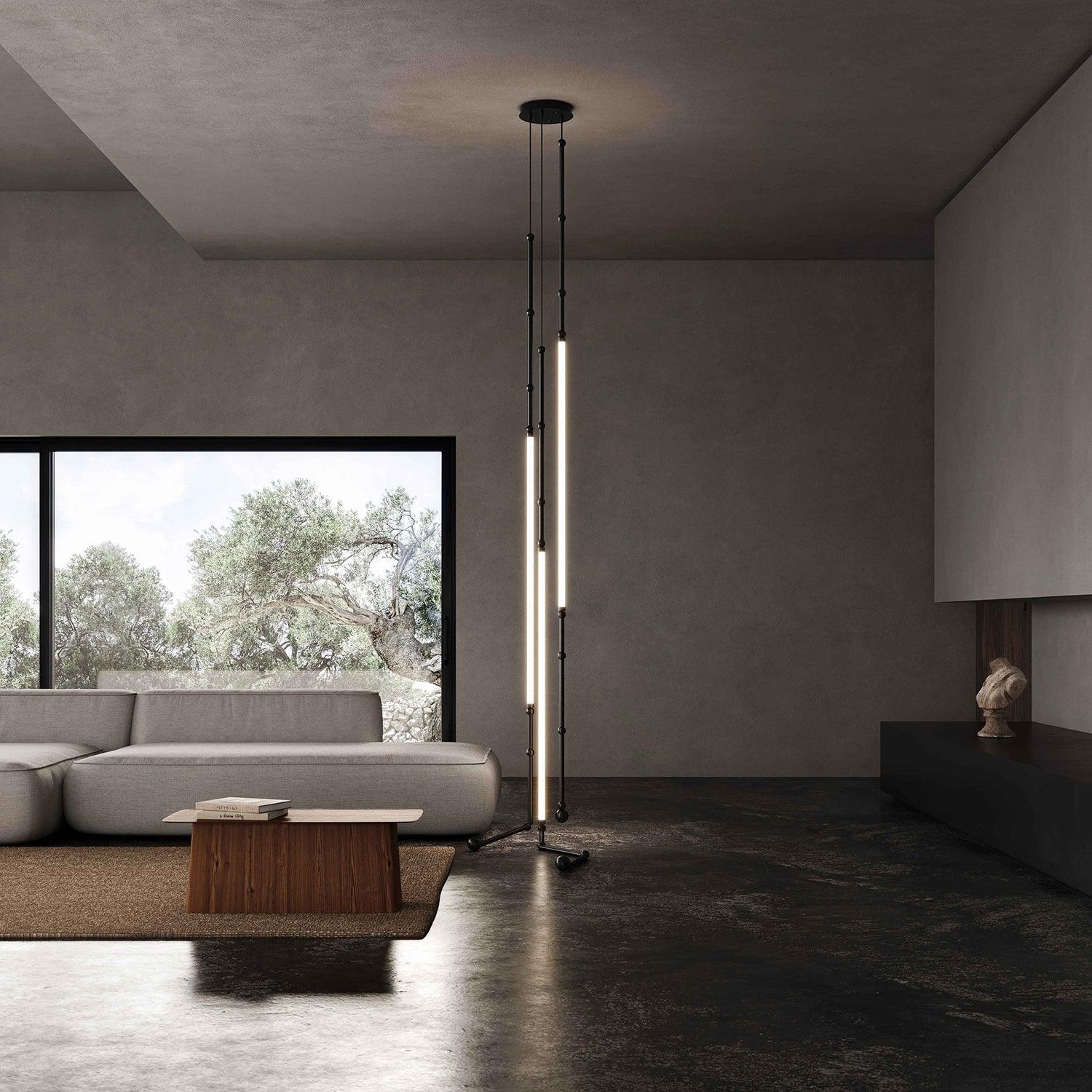 Rio Chandelier Leda LED Flexible Modern Sculptural