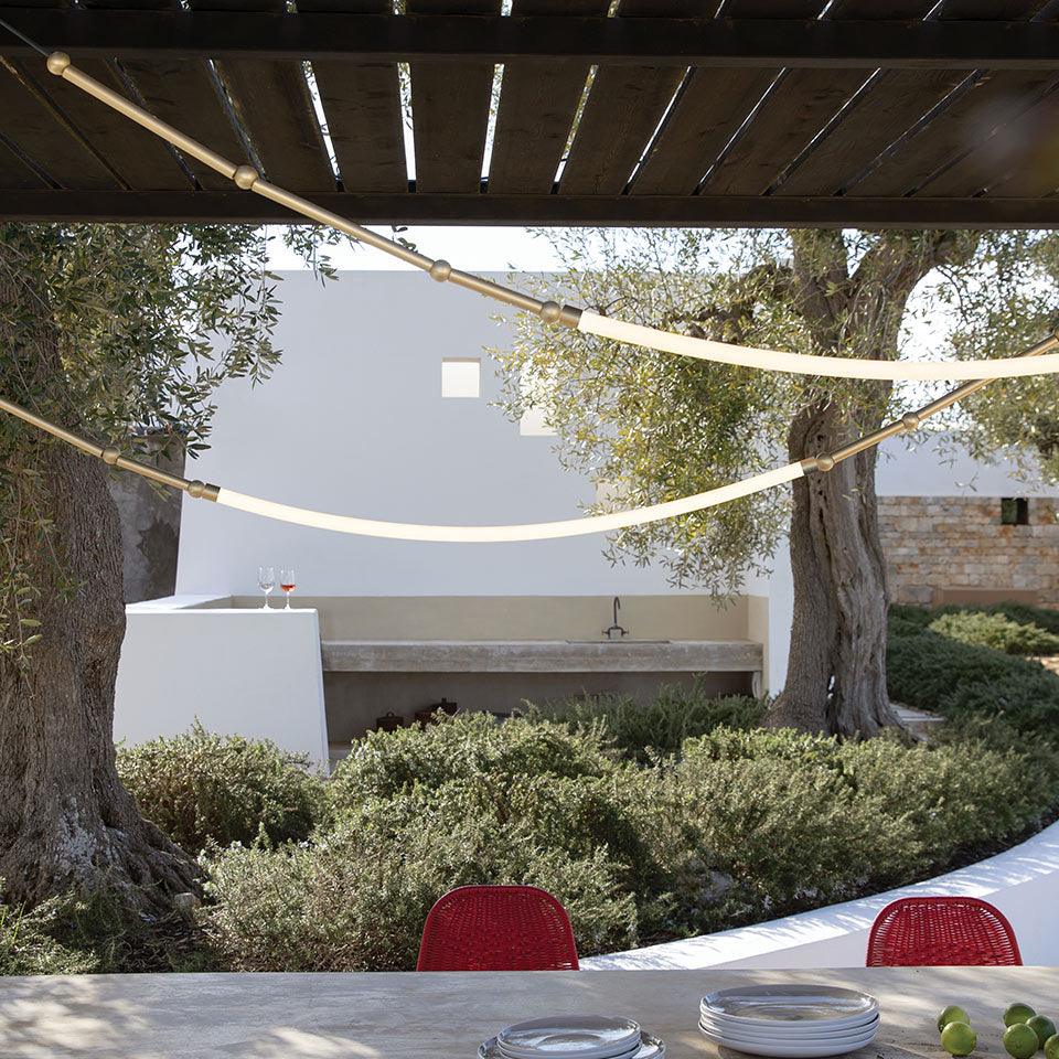 Rio Chandelier Leda LED Flexible Modern Sculptural