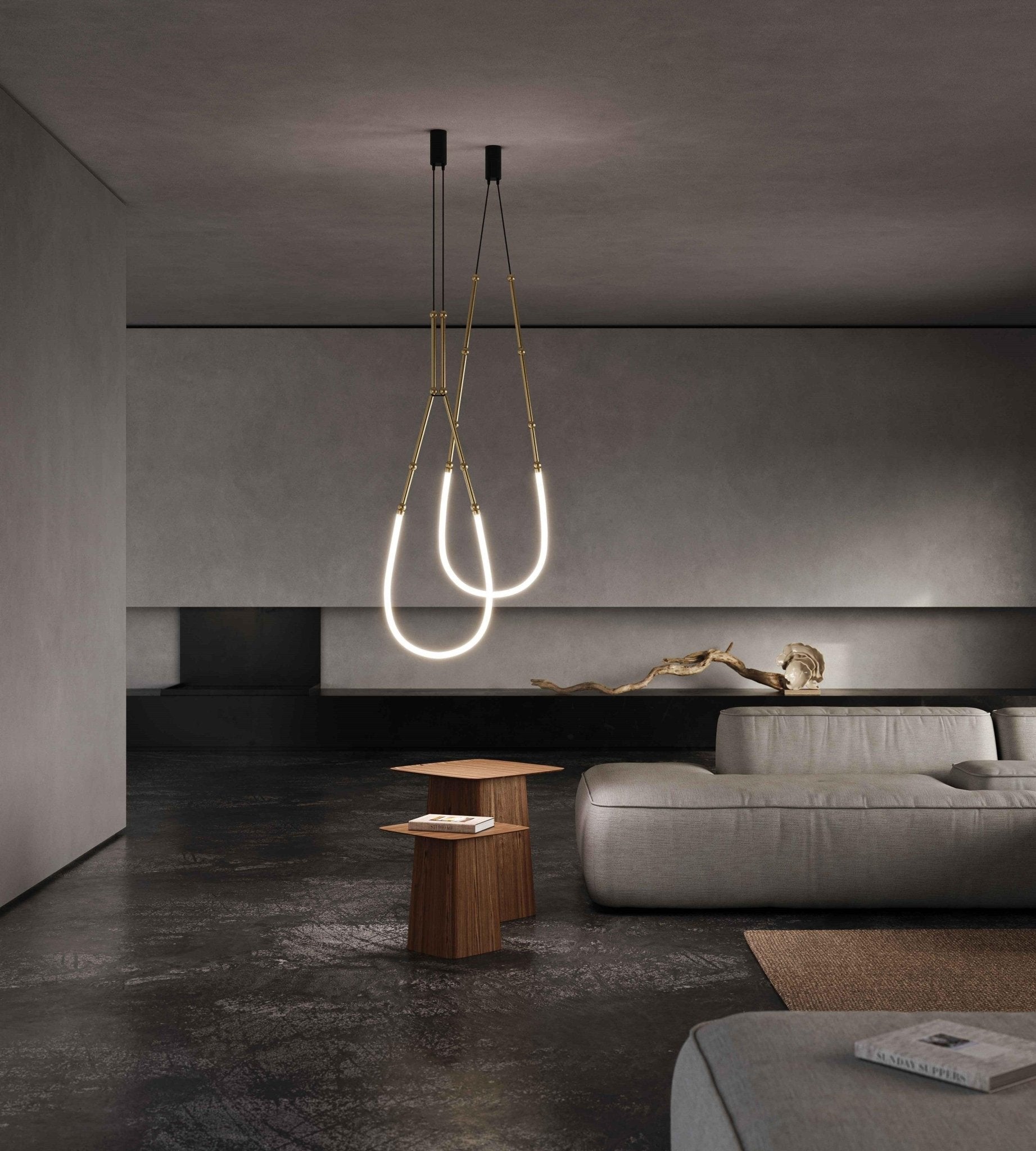 Rio Chandelier Leda LED Flexible Modern Sculptural