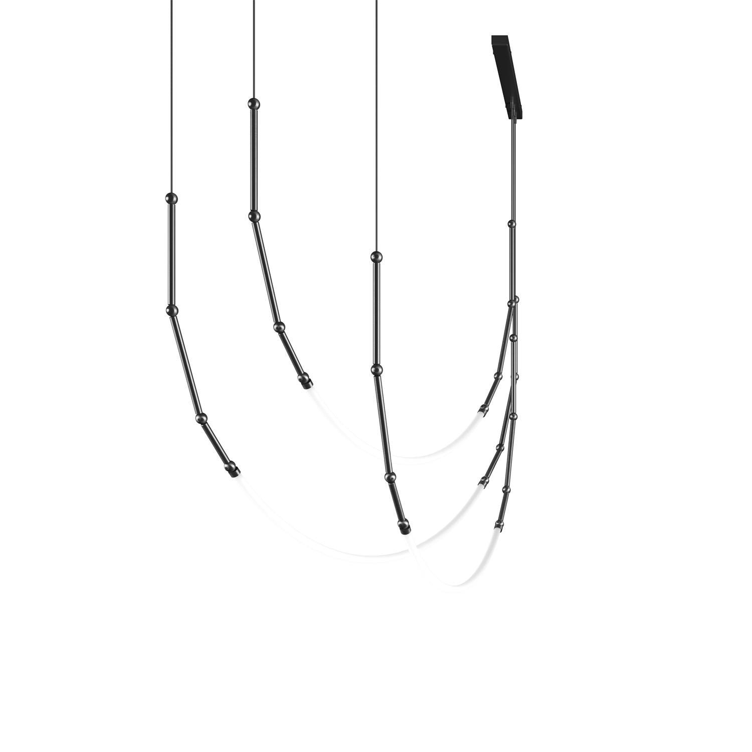 Rio Chandelier Leda LED Flexible Modern Sculptural