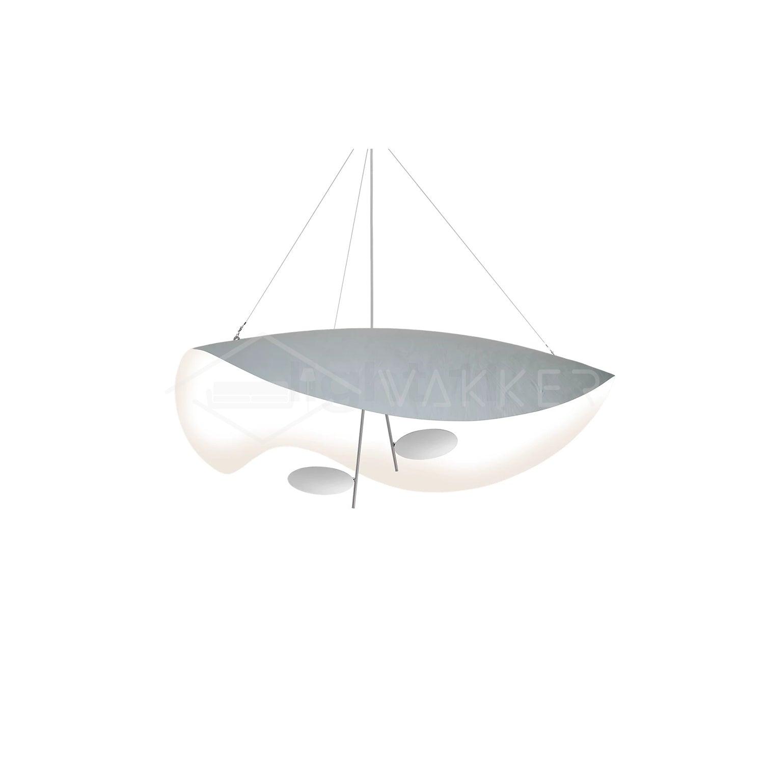 Aurisina Pendant Lamp Black Gold Curved Shade