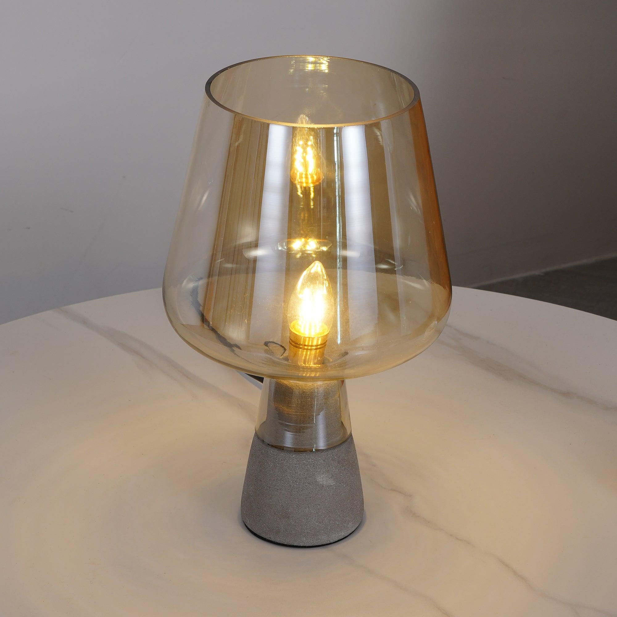 Elairella Minimalist Cement Table Lamp