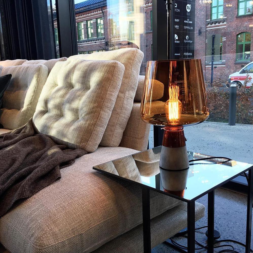 Elairella Minimalist Cement Table Lamp