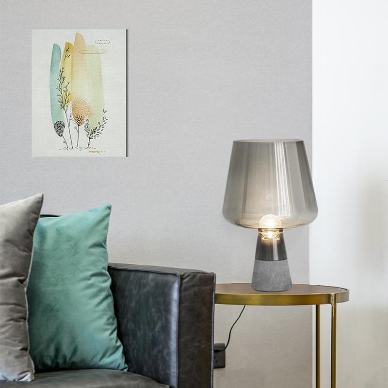 Elairella Minimalist Cement Table Lamp