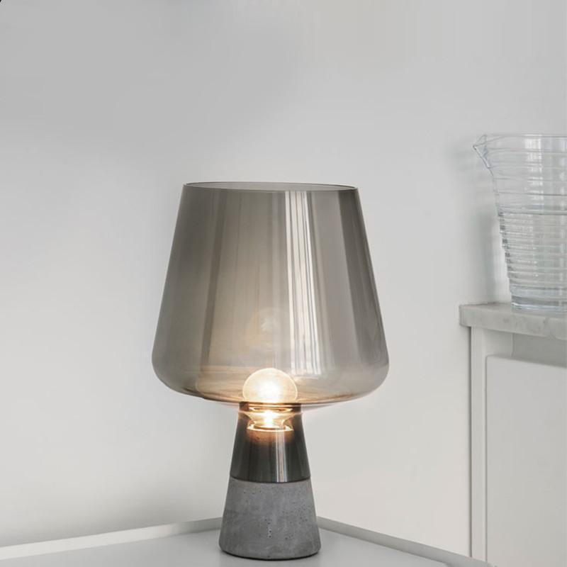 Elairella Minimalist Cement Table Lamp