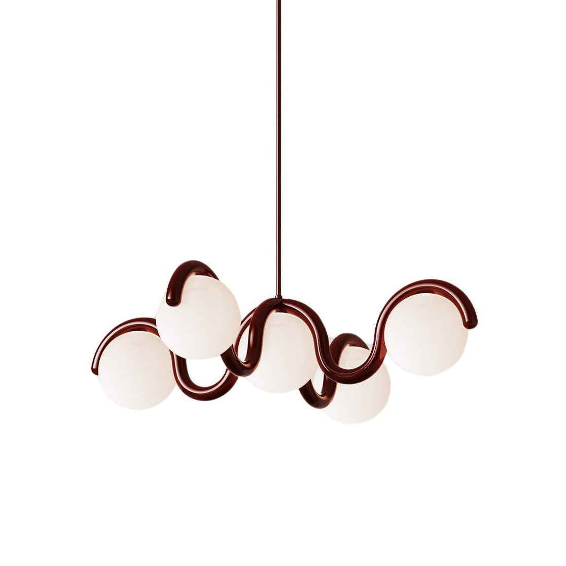 Eurvinen Creativity Elegance Art Brass Glass Chandelier