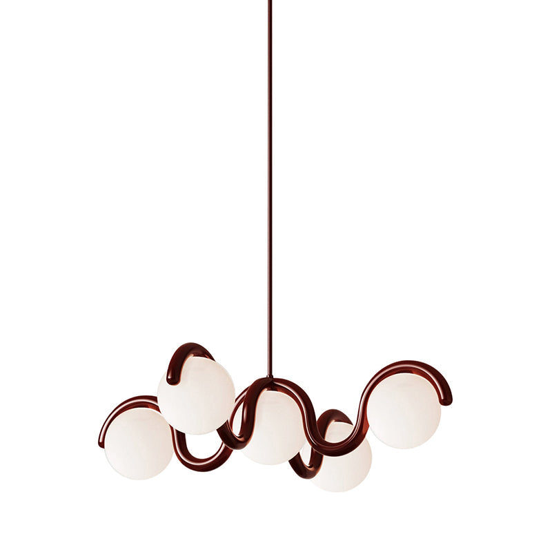 Eurvinen Creativity Elegance Art Brass Glass Chandelier - Neutral Decor