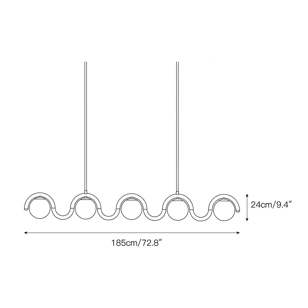 Briarfield Linear Ball Pendant Light