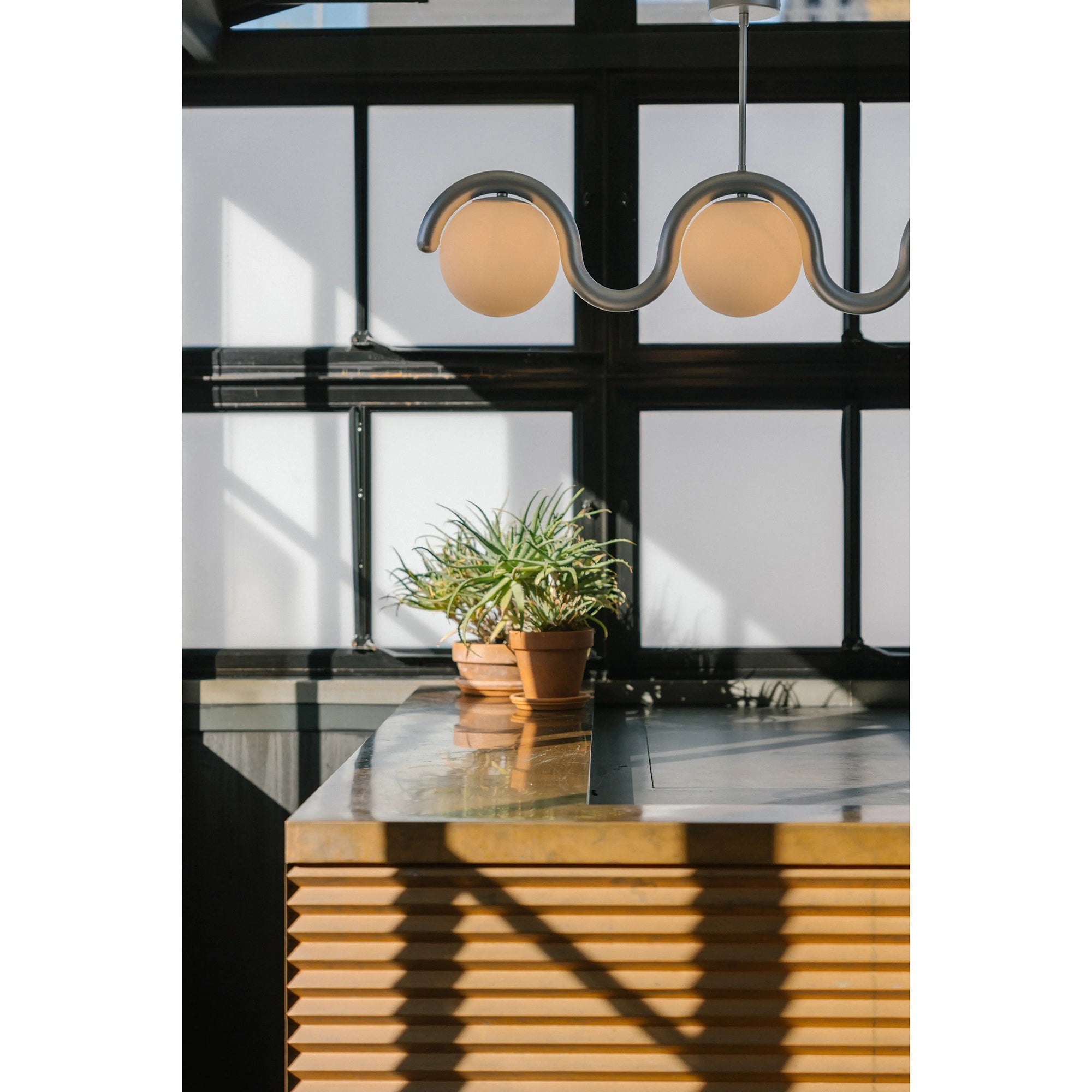 Citheis Individual Creativity Linear Glass Chandelier