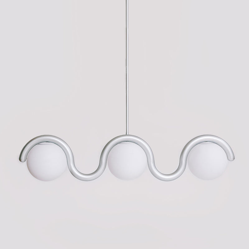 Citheis Individual Creativity Linear Glass Chandelier - Neutral Decor