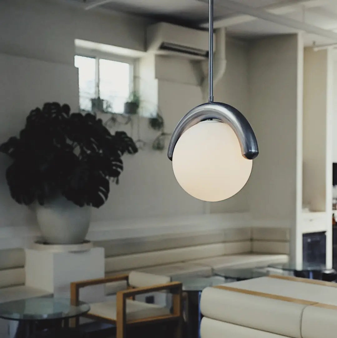 Aria Modern Metal Glass Linear Chandelier