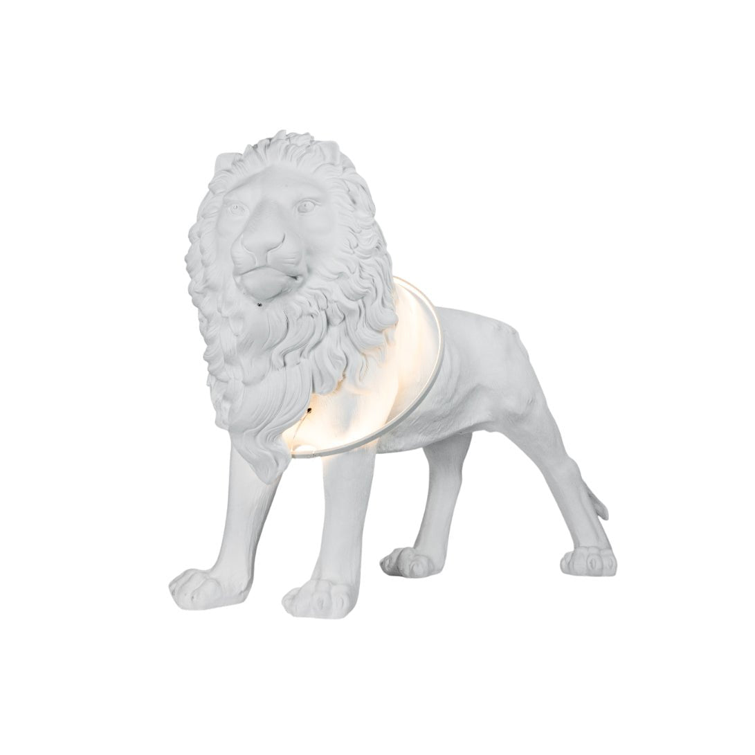 Brynis Lion Sculpture Floor Lamp