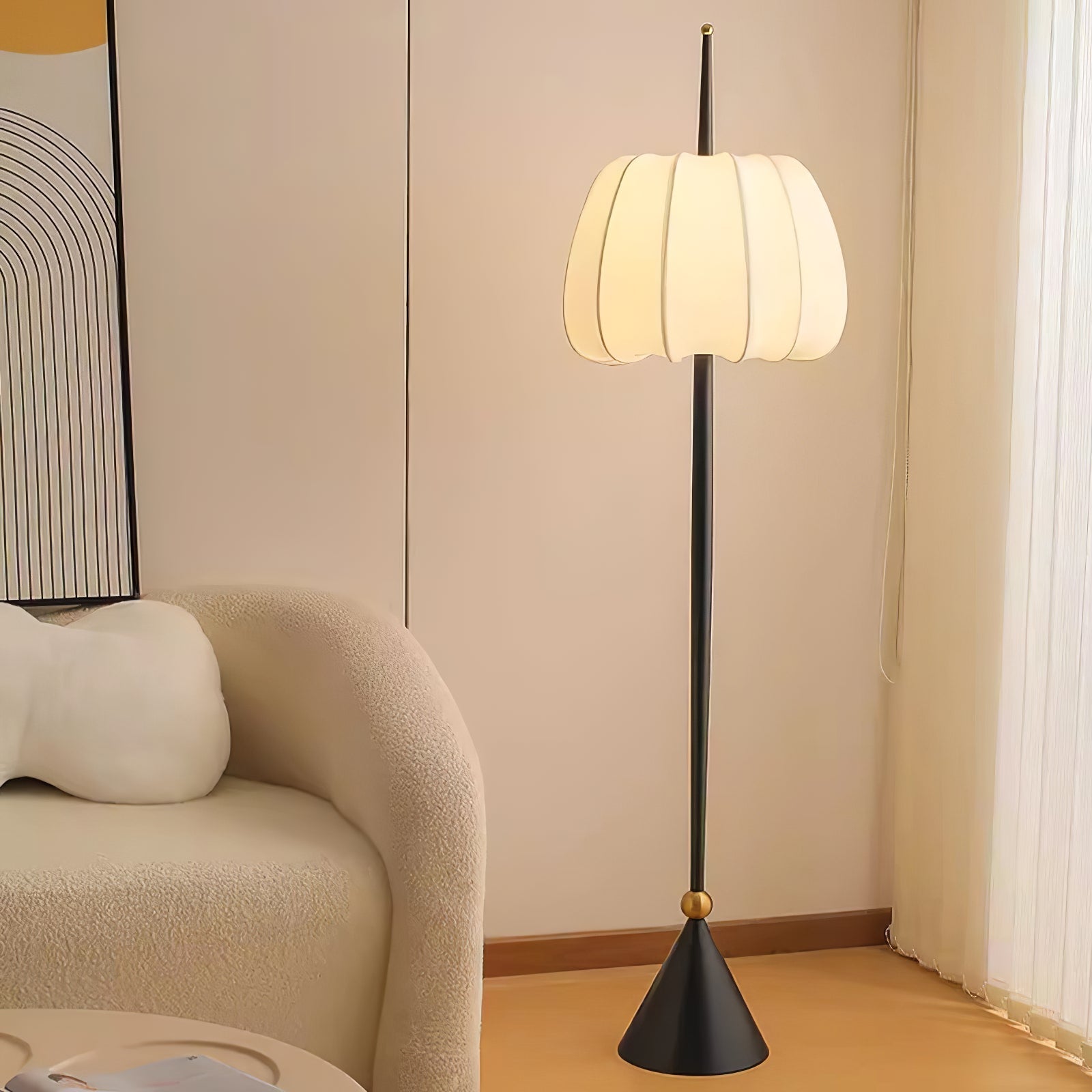 Pick Minimalist Fabric Floor Lamp