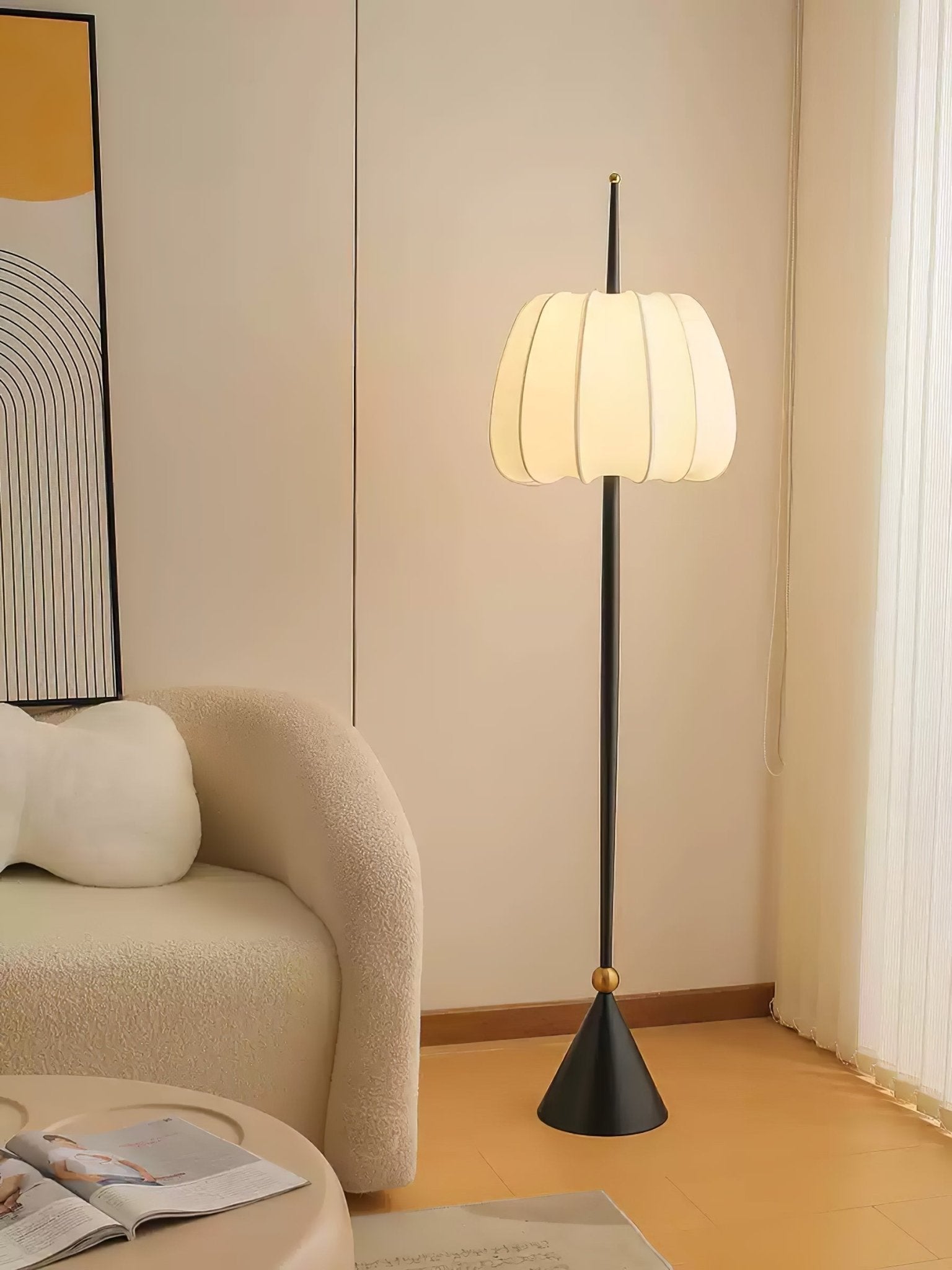 Pick Minimalist Fabric Floor Lamp