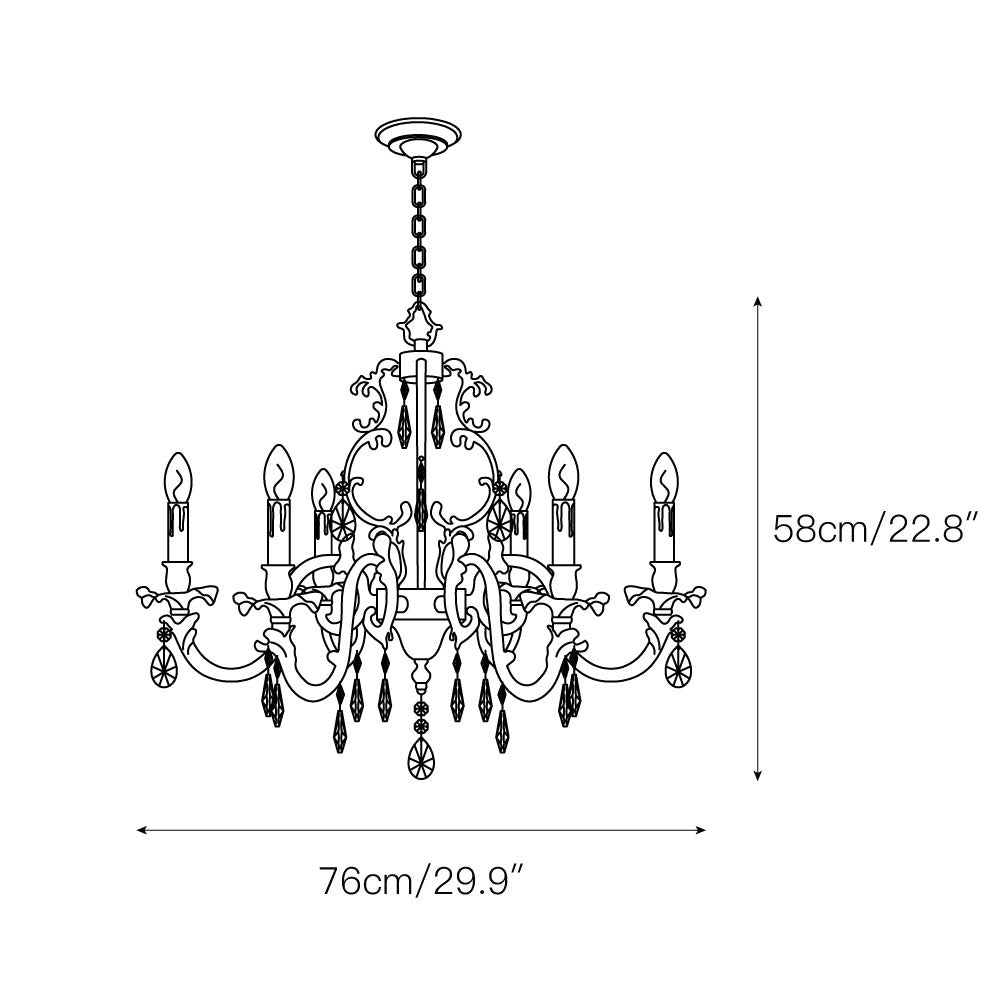 Olrinila Postmodern Luxury Brass Crystal Chandelier - Neutral Decor