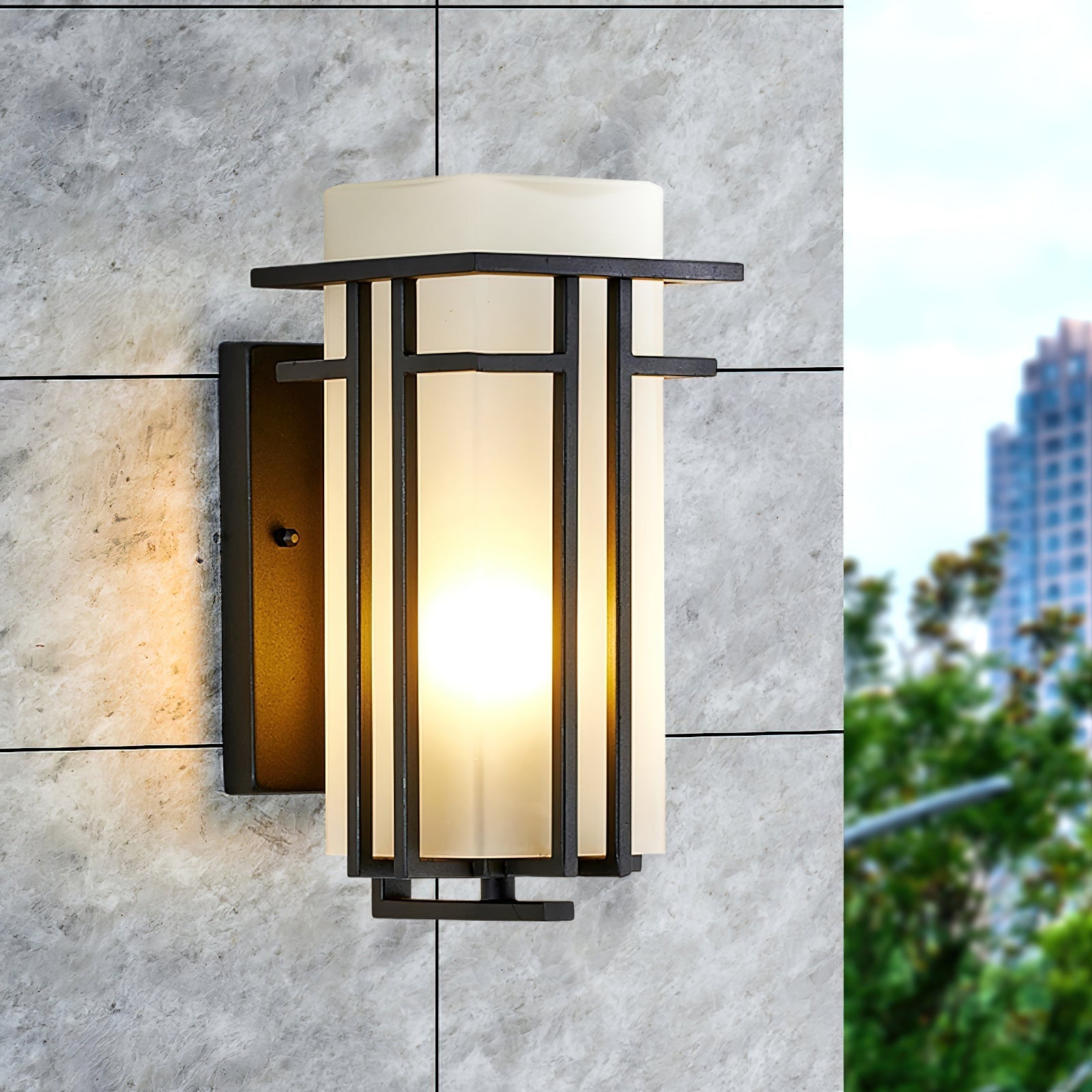 Wilen Outdoor Wall Lamp Iron Lantern Retro