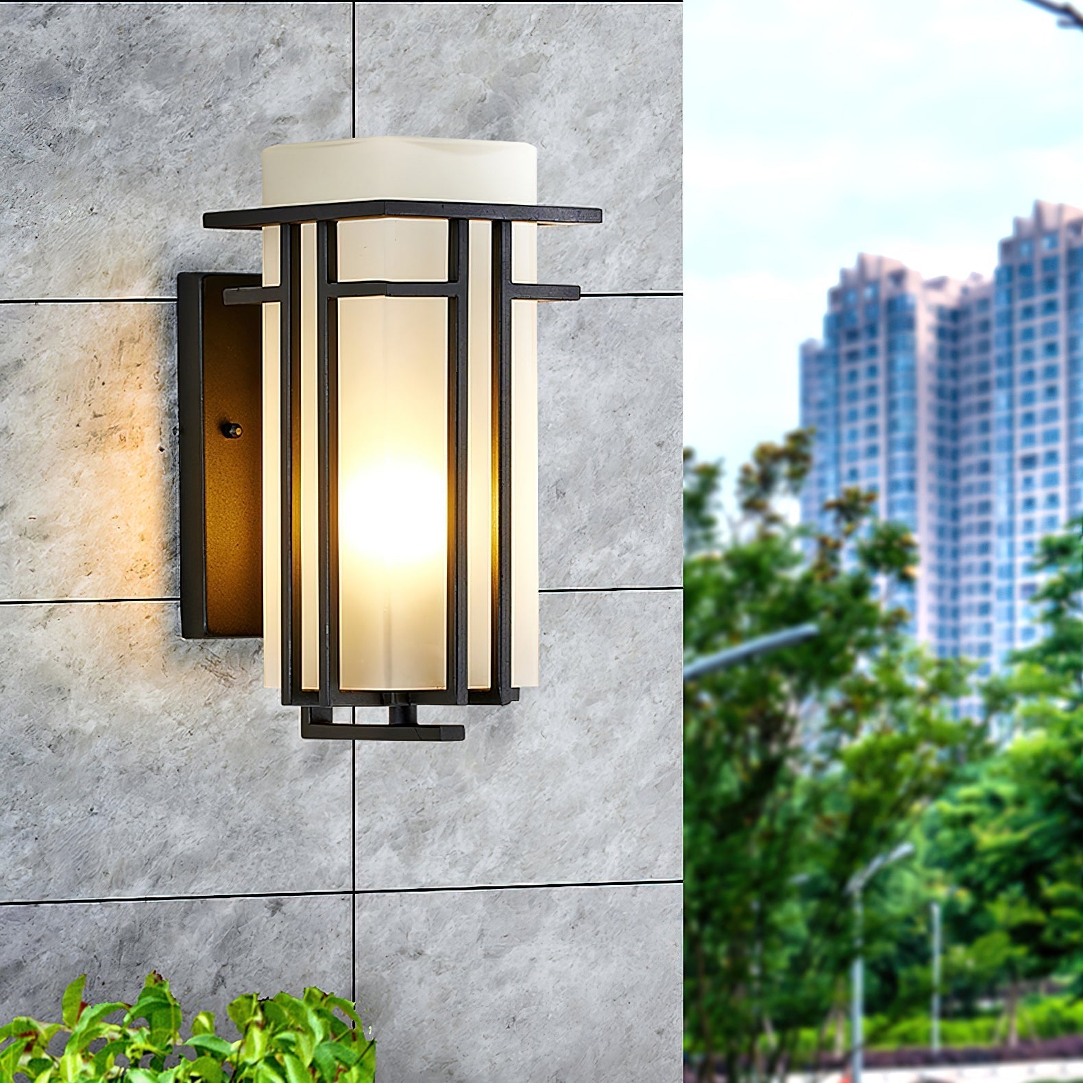 Wilen Outdoor Wall Lamp Iron Lantern Retro