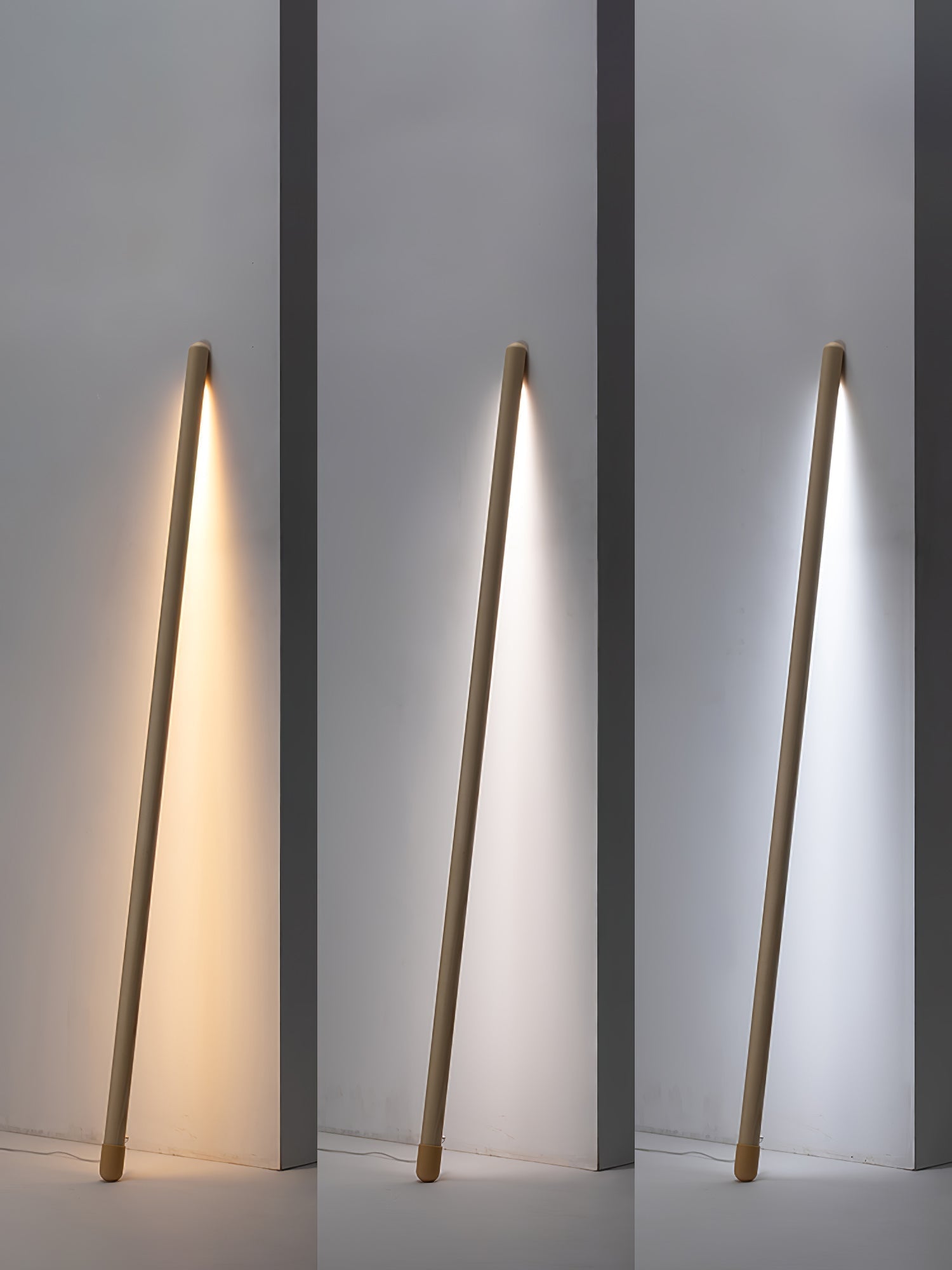 Echo Linear Modern Wood Floor Lamp